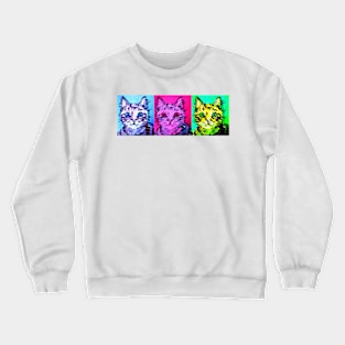 Warhol style Woody the cat Crewneck Sweatshirt